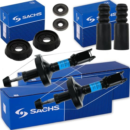 2x SACHS Stoßdämpfer + Domlager vorne passend für Clio 2 Twingo 2