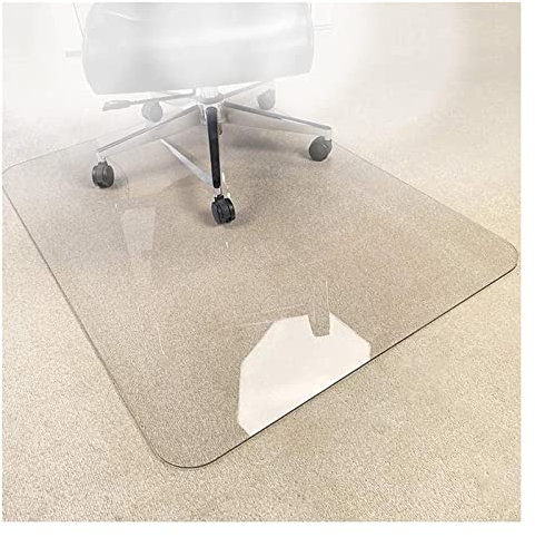 Transparente PVC-Bodenschutzmatte für Büro und Zuhause, transparent, rutschfest, 1/1,5 mm dick, 90 cm breit, 90300 cm lang, langlebiger Vinyl-Bodenbelag