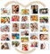 Uping Cadre Photo Pele Mele Mural Porte Photo Mural à Pince Cadre Multi Photo Accroche Photo en Bois Decoration Maison