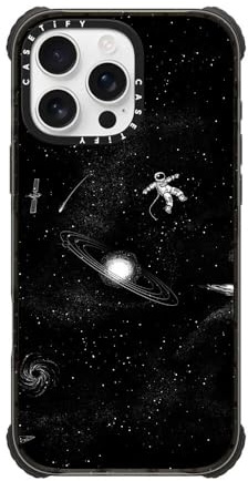 CASETiFY Ultra Impact iPhone 16 Pro Max Case [Strong Slim / 11.5ft 5X Militray Grade Drop Protection/Compatible with Magsafe] - Gravity 3.0 - Clear Black