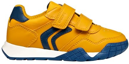 Geox Junior J Rann-E Boy Sneakers, Yellow/Navy, 28 EU