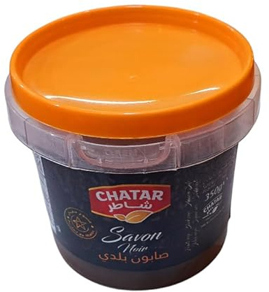 Jabón Negro Árabe Beldì 100% Natural – Exfoliante Corporal Hammam en Tarro con Tapa Naranja – Jabón Marroquí para Baño, Spa y Ritual de Belleza Oriental – 350g