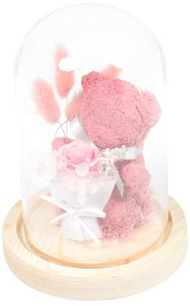 ABOOFAN Blumendekor Bärenförmige Bärenblume -anerkennungsgeschenk Ewige in Der Kuppel
