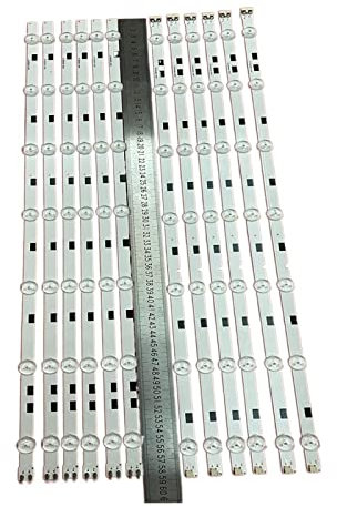 WKWPYCYUH 12 unids/Kit de tiras LED aptas for SAMSUNG 58 TV UA58H5203 UE58H5205 UE58J5000 UN58J5190AF UE58J5200AW DMGE-580SMB-R3 LM41-00091G tira de luz de televisión