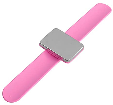 HOMSFOU Magnetisches Silikonarmband für Friseure Nadelkissen Einfach zu Tragen Haarspangen und Nadeln