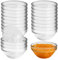 20 cuencos para salsas de 7,5 cm de diámetro, pequeños cuencos de cristal, 75 ml, cuencos pequeños de cristal, para lavavajillas y microondas, ingredientes de cocina, mermelada, salsas