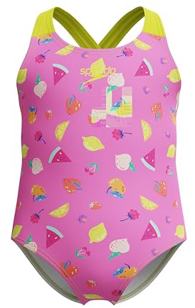 Speedo Mädchen Print Crossback One Piece Schwimmanzug