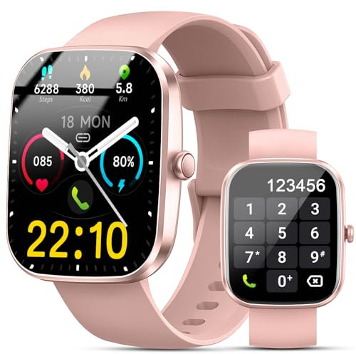 Reloj Inteligente Mujer Hombre, 1.91 Smartwatch con Llamadas Bluetooth y Whatsapp Notificación, IP68 Pulsera Actividad con 100+ Modos Deportivos, Pulsómetro, SpO2, Monitor de Sueño para Android iOS