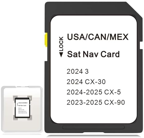 CX-5 Neueste Navigation SD Karte Update KMV666EZ1B Navigation Zubehör für CX-90 2023-2025, CX-30/3 2024 USA/CAN/MEX Karten
