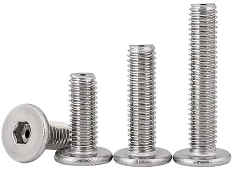 M5 SS304 - Tornillos hexagonales de acero inoxidable Allen con cabeza plana, 10,M5 x 10 mm