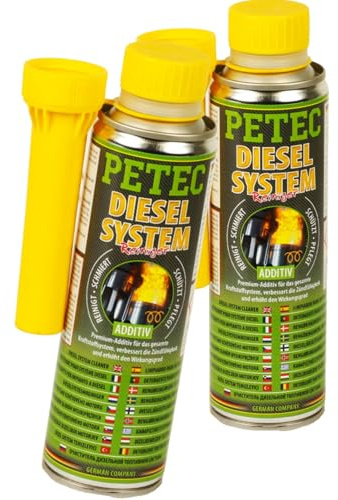 PETEC 2x 80650 Reiniger, Dieseleinspritzsystem (600 ml) | 2x 80650, PETEC Dieselsystemreiniger, 300ML, Diesel-System-Reiniger
