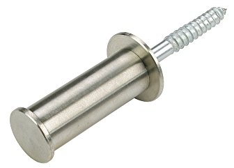 Liedeco Schalhalter, Raffhalter 4 cm für Gardinenstangen ø 12 mm | 1 Stück | edelstahl