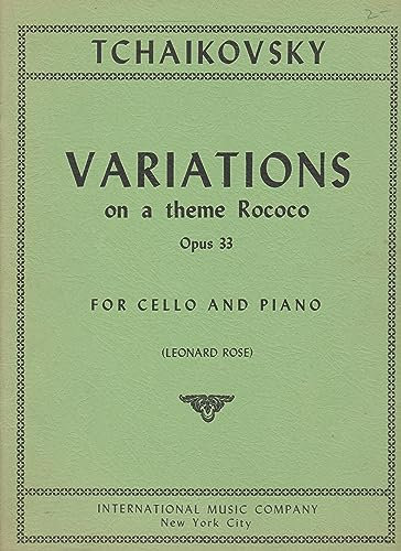 Variations on a Rococo Theme, Op. 33 for Cello (IMC1263)