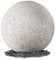 SSC-LUXon Gartenkugel - Natürliche Granit Stein Optik - IP65 Schutzart - 3m Kabel mit Schuko-Stecker - Inklusive E27 LED Birne