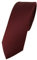 TigerTie Herren Krawatte – schmale 5,5 cm Krawatte in weinrot einfarbigem Design