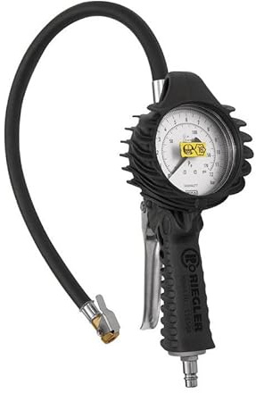 RIEGLER 136800-39.022 Stand.-Handreifenfüllmesser MS, Mano Ø 80 mm, ungeeicht, 0-12 bar, 1Stk