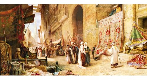 Puzzle Anatolian - A Carpet Sale In Cairo, 1500 piese, Panoramic (3751)