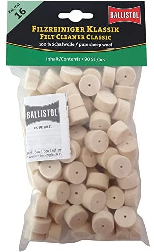 Ballistol Unisex – Erwachsene 23246 Filzreiniger, neutral, Kaliber 16 Schrot-90 Stück