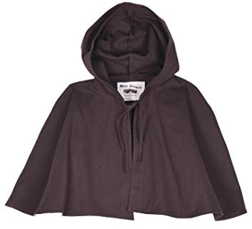 Battle-Merchant Mittelalter Gugel Damen Herren - Schwarz/Braun Larp Wikinger Kostüm Kleidung (Braun)