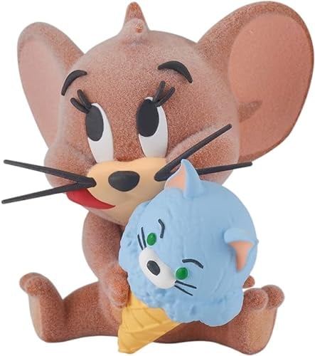 BANPRESTO Figur Flauschiges Plüsch-Jerry Yumy World Tom und Jersey, 5 cm