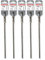 WERHE Betonbohrer SDS PLUS 6x260mm 5tlg. – Hammerbohrer für Beton und Ziegel – 4-Schneiden