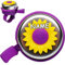 alles-meine.de GmbH kleine - Fahrradklingel/Glocke - Blume - lila - violett / 3D Effekt - inkl. Name - Ding Dong - 2 Klang - stabiles Metall - UNIVERSAL Klingel für das Fahrrad..