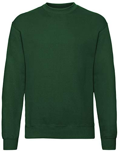 Fruit of the Loom - Sudadera para hombre verde botella S