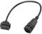Qiilu OBD2 Adapterkabel, LKW Diagnoseadapter, OBD2 Adapterstecker Diagnosekabel, 14-Poliges Zu 2 16-Poliges Adapterkabel für Sprinter OBD Adapter