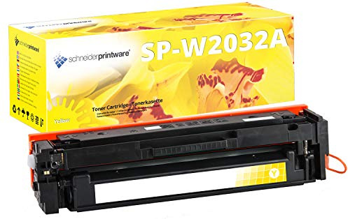 schneiderprintware [Mit Original-Chip | wiederverwendet] Toner kompatibel für HP 415X 415A W2032A gelb für HP Color LaserJet Pro MFP M454 DN dw M479 dw fdn fdw fnw | Keine UPDATEPROBLEME|