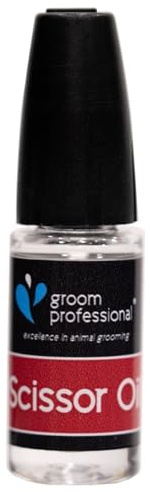 GROOM PROFESSIONAL Scherenöl - Schmierölspender für Hundepflegescheren - Stumpft Nicht ab und Beschädigt die Klingen Nicht - Einzigartiger Spender Verhindert Verschwendung, 10ml