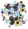Julie Wang 45 Paare Eule Einhorn Menschliche Augen Glas Cabochon für Puppe Skulptur Ton Harz Handwerk DIY Schmuck Machen Dekoration