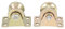 2 Stück Riemenscheibe U-Typ, 32mm U-Rollen Seilrollen Heavy Duty Caster mit Halterung Schiebetürrolle für Schienenschiebetüren und mobile Werkbank