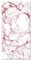 Panorama Alfombra Vinílica Cocina Baño - Varios Tamaños - (Mármol Blanco y Rosa 40x80 cm)