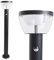 max K O M F O R T LED Aussenleuchte mit Bewegungsmelder Standleuchte Gartenleuchte Wegeleuchte Lampe 9W Schwarz 80cm modern IP54 309A1-800