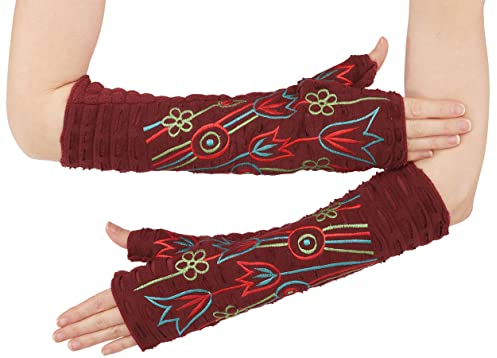 PUREWONDER Damen Armstulpen Pulswärmer Handstulpen hw15 Rot