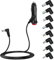 1m 36W Cable Alimentación Cargador de Coche Mechero Universal DC 5.5x2.1mm,12V 3A Cable Carga Encendedor Cigarrillos con Interruptor y 8 Adaptadores DC para Reproductor DVD,GPS,Tagger, Cámara,Luz LED