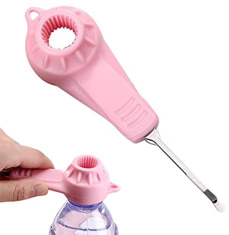 Kasmole Ouvre-Bouteille d'eau,Ouvre-Bouteille pour Personnes âgées | Ouvre-boîtes et ouvre-Bouteilles économes en Main-d'œuvre pour Boissons au yogourt en