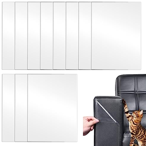 11 Stück Kratzschutz für Katzen/Hundesofa. Sofaschoner, der Katzen kratzt. Aufkleber für Katzen und Hunde. Selbstklebend, transparent, kratzfest, für Türen und Möbel (20 x 30 cm)