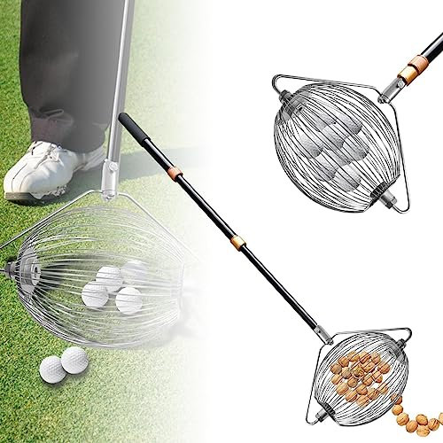BOBVB Nusssammler-Roller, Walnuss-Pickup-Werkzeug, Nusssammler mit verstellbarem Griff, Obstpflücker für Zuhause, Haus, Hof, Hinterhof für Golfball, Tennis, Walnüsse, Eichel, Pekannuss, Tannenzapfen