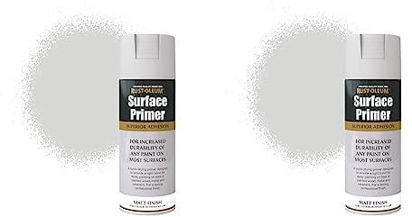 Rust-Oleum AE0040027E8 Surface Primer Grey, 400ml (Pack of 2)