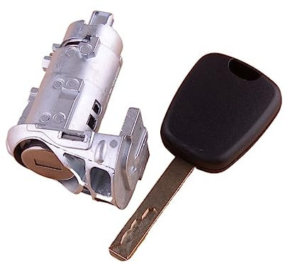SOLKIN 7701209836 Barillet de Serrure de Porte Avant Gauche de Voiture avec kit de clé for Renault Master Clio Trafic III Kangoo