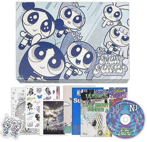 NewJeans - 2nd EP [Get Up] (THE POWEPUFF GIRLS X NJ Box ver. - B Ver.) Outbox + Photobook (A+B+C) + Lyric Book + Photocards + Sticker + CD + Postcards + Bookmarks + 3 Extra Photocards