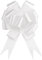 Geschenkschleife Hochzeit Schleife mit Geschenkband Weiß für Geschenke, Hochzeit Auto, Heirat, Taufe, Kommunion (~13 cm - 100 Stück).