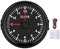 Zifferblattuhr, 52 Mm, Universal-Uhrenanzeige, Instrument, 0–12 Betriebsstundenzähler, Rote Hintergrundbeleuchtung, 12 V/24 V, für Auto, Boot, Yacht, Motorrad (schwarzer Rahmen)