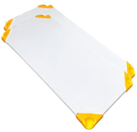 Sabana Bajera para Hamaca de guarderia con 4 Gomas.Sábanas Bajeras para Cuna Apilable de Guardería.145x69cm (2ud Blanco)