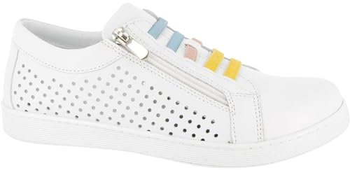 Andrea Conti Damen Sneaker, weiß/Pastell/Multi, 42 EU
