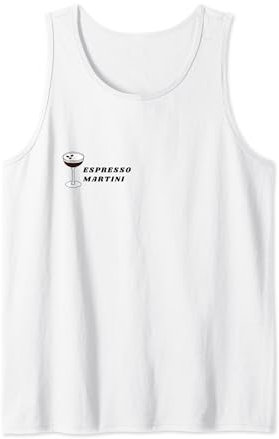Espresso Martini Glass & Cursive Writing Tank Top