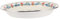 Cabilock Plato Esmaltado Retro de Chino con Diseño Floral Plato de Frutas para Servir Snacks Postres y Comidas Casa