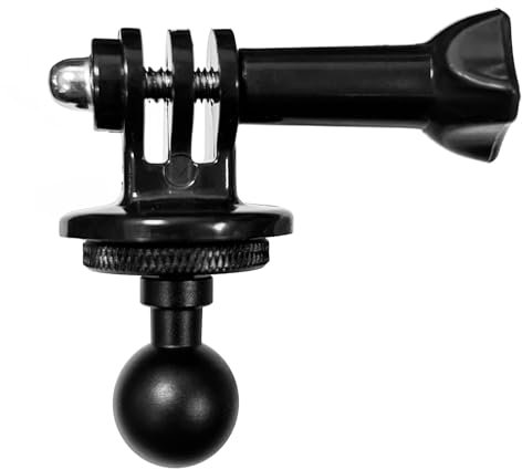 Higatful 17mm Ball Mount Adapter for Insta360 ACE Pro One X3 X2 X R RS GO 3 2, GoPro Hero, Compatible with 17mm Double Socket Arm Connects