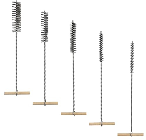 5-Piece Set of Drilling Brush, Drilling Brush, Boiler Brush, Round Wire Brush, Cylinder Brush, Furnace Tube Brush, Automotive Wire Brush Set, Brass Tube Brush (8mm, 12mm, 16mm, 20mm, 25mm)